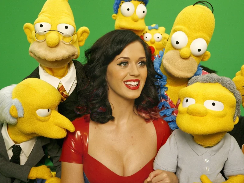 the simpsons, katy perry, photoshoot