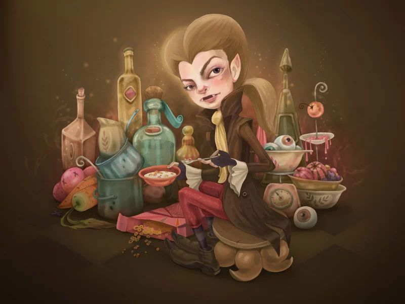 обед, кухня, вампрчик, kitchen