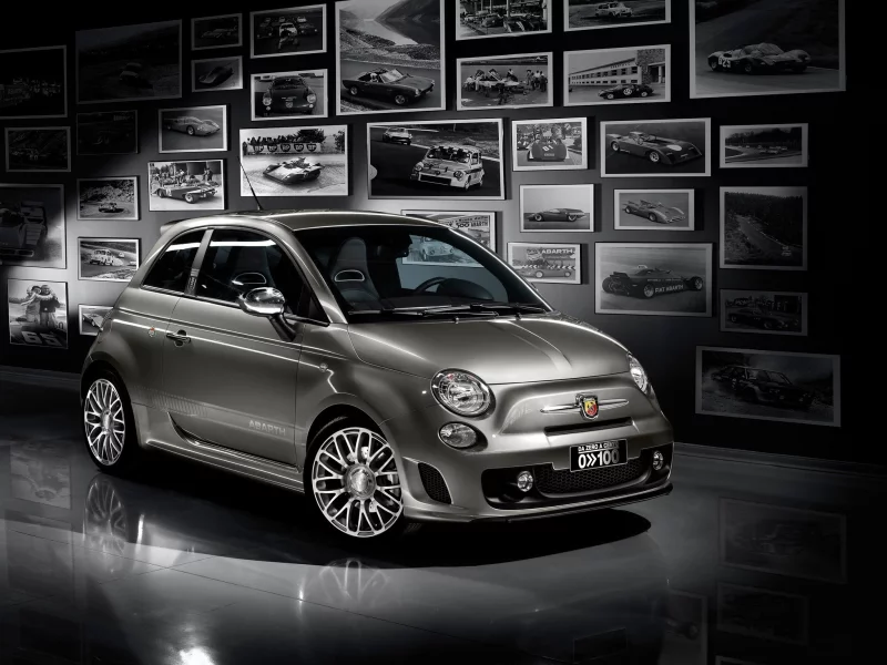 abarth, фиат, стена с фотографиями, ретро, fiat, da zero a cento, 500