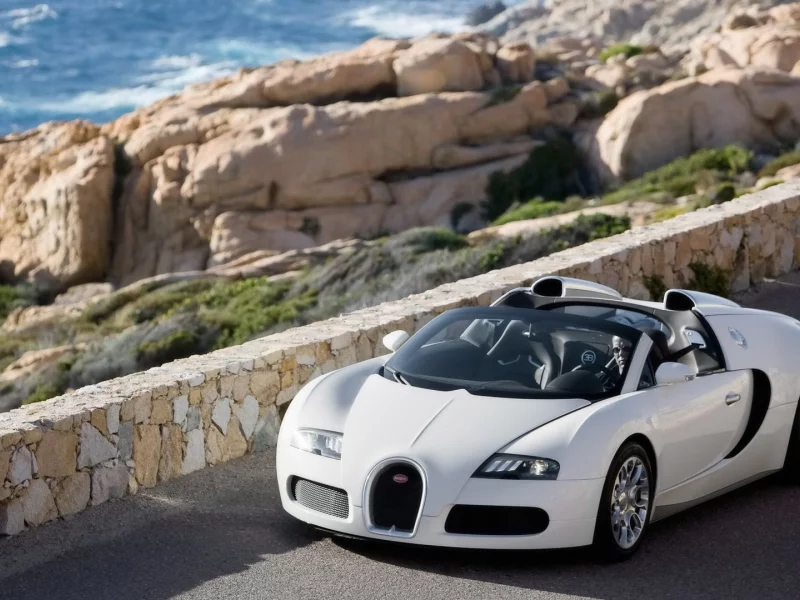 горы, дорога, bugatti_veyron_cabrio