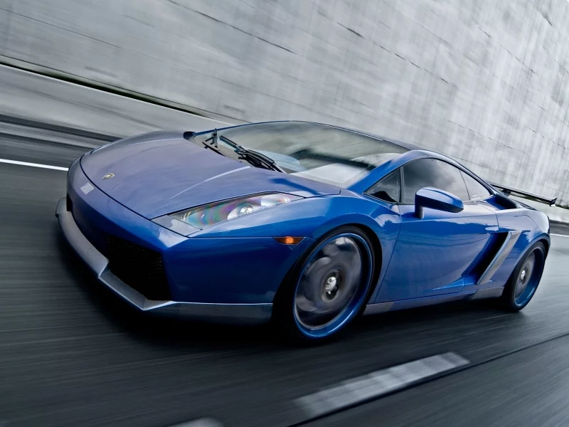 дорога, скорость, lamborghini gallardo