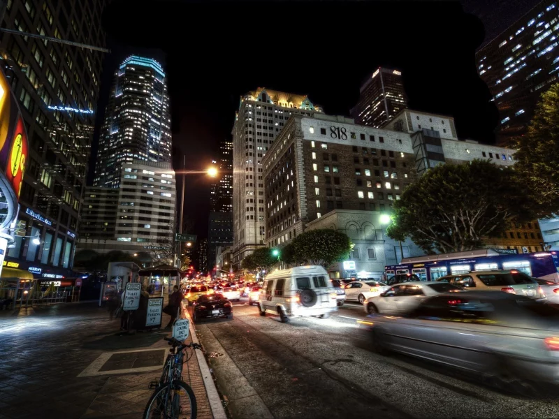 usa, ночь, огни, night, los angeles, лос-анджелес, la