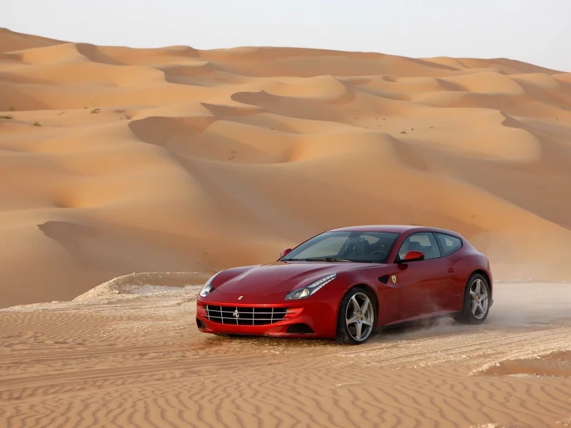 desert, ferrari, ff