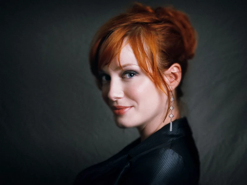 кристина хендрикс, актриса, улыбка, christina hendricks, рыжая