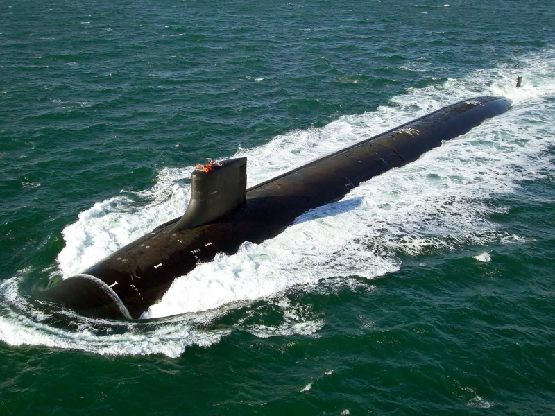 море, лодка, подводная, армия, волны, поверхность, курс