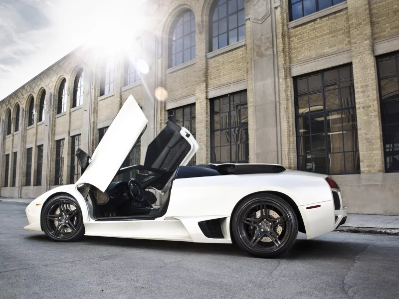 машины, спорт, lp640 roadster, стены, стена, фото, дорога, lamborghini, здания, тачки, авто обои, ламборджини