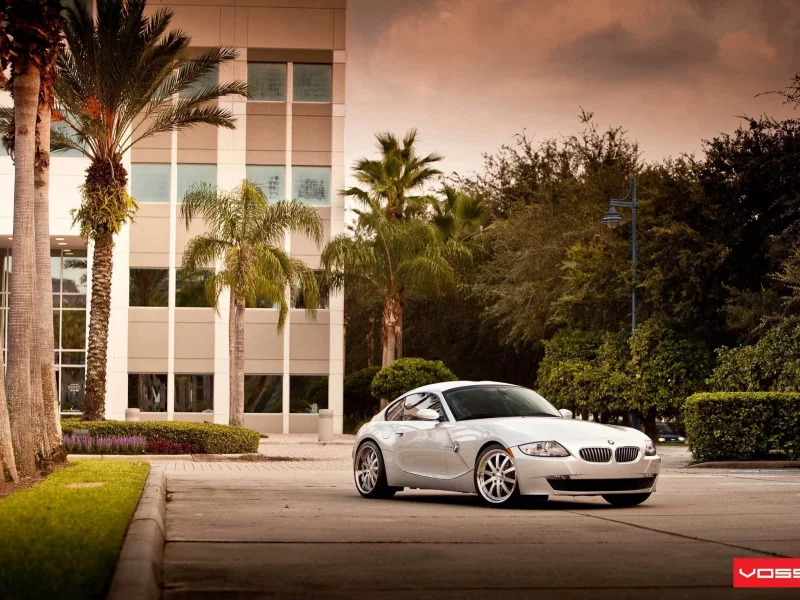 здание, парковка, vossen wheels, bmw z4
