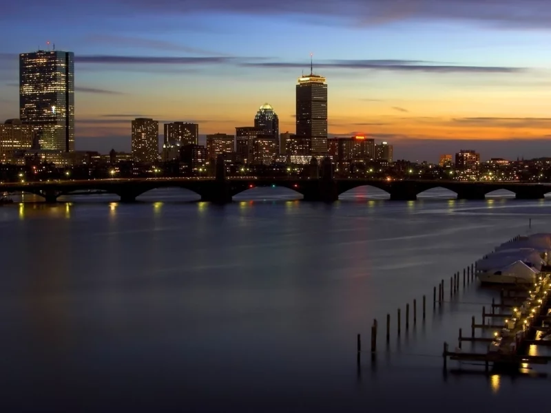 sunset, закат, массачусетс, massachusetts, город, бостон, boston