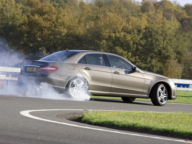 mercedes, мерс, klass, автомобиль, e, amg, занос