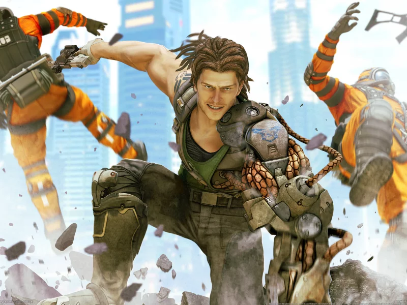 разрушения, bionic commando, схватка