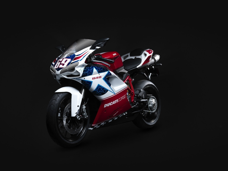 nicky hayden edition, superbike, 848, ducati, супербайк, дукати, чёрный фон, мотоцикл