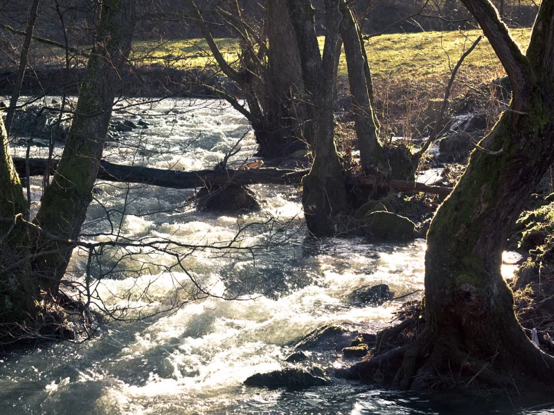 вода, поток, река