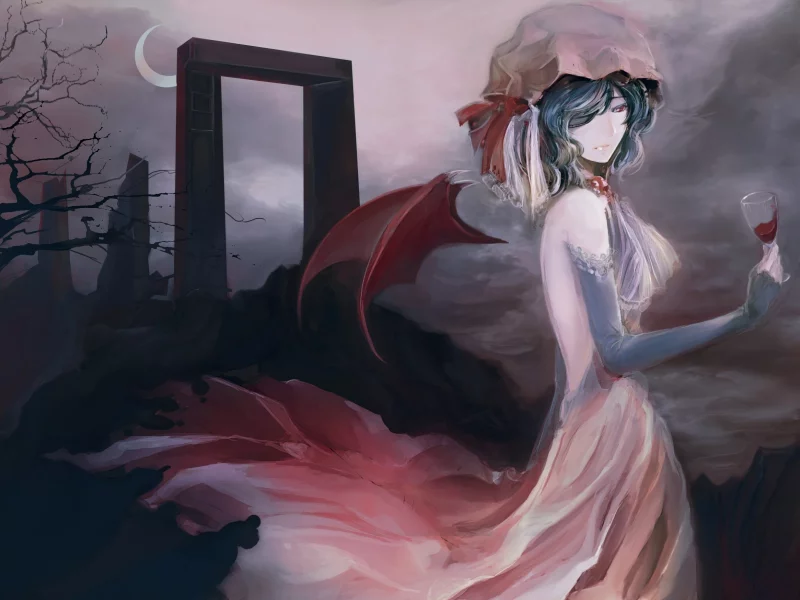 goth, remilia scarlet, тохо, touhou, lolita, ремилия, лолита, скарлет