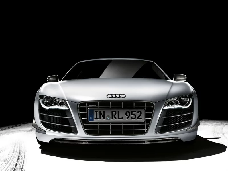 r8, silver, audi