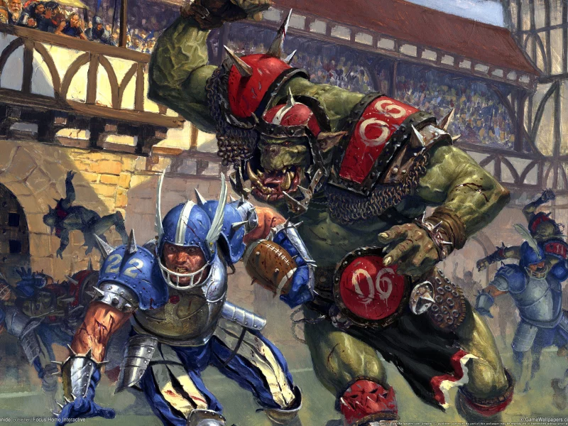 орк, человек, blood bowl