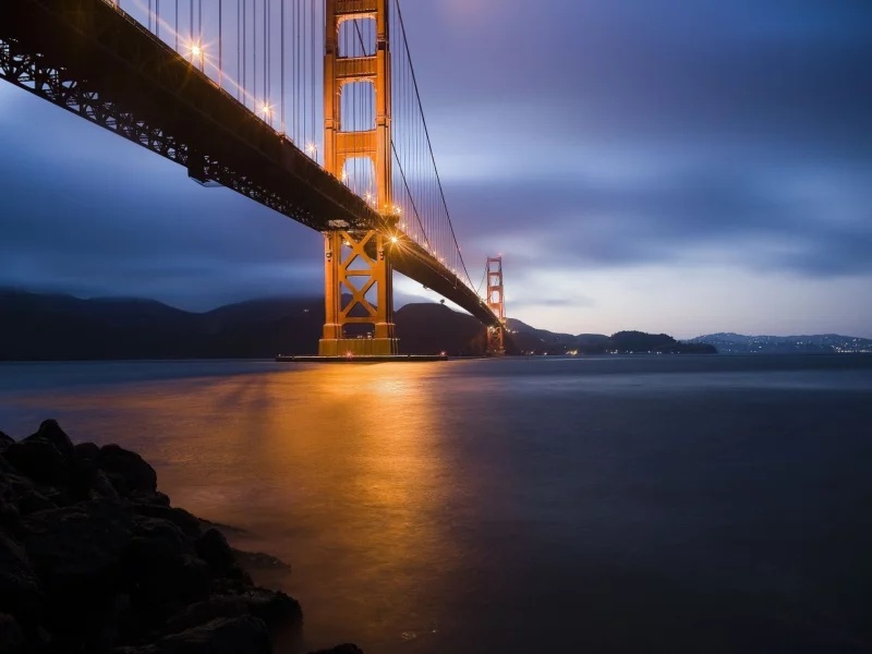 золотые ворота, мост, сан-франциско, город, golden gate bridge