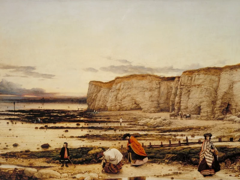 люди, william dyce, картина, побережье, pegwell bay