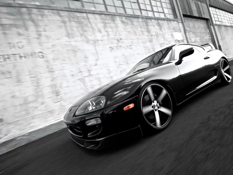 в движении, супра, supra, тойота, toyota, тюнинг, чб, черно-белая