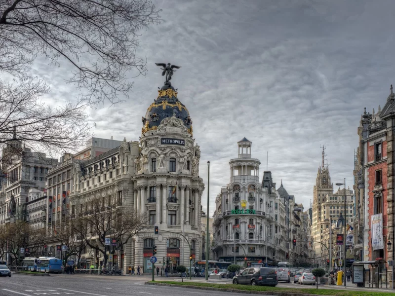 spain, автомобили, столица, здания, madrid