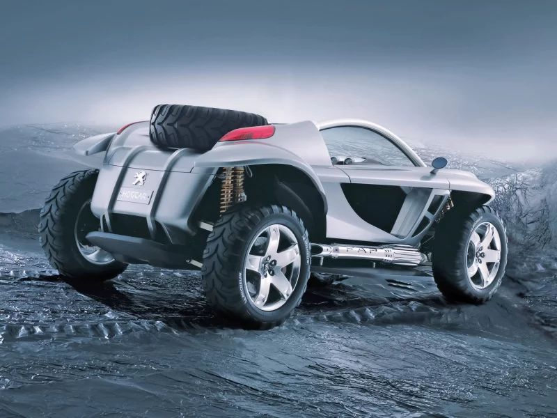 концепт, peugeot, серый