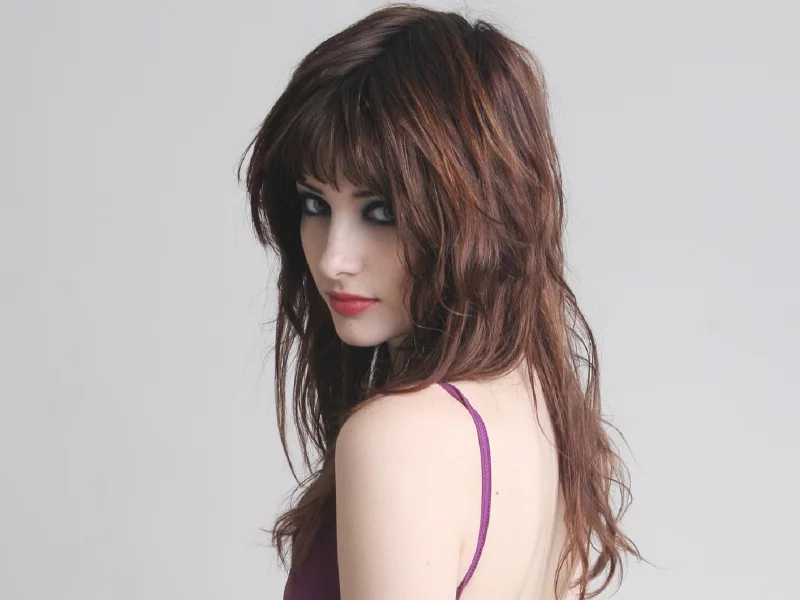 susan coffey, взгляд, тени, волосы, прическа