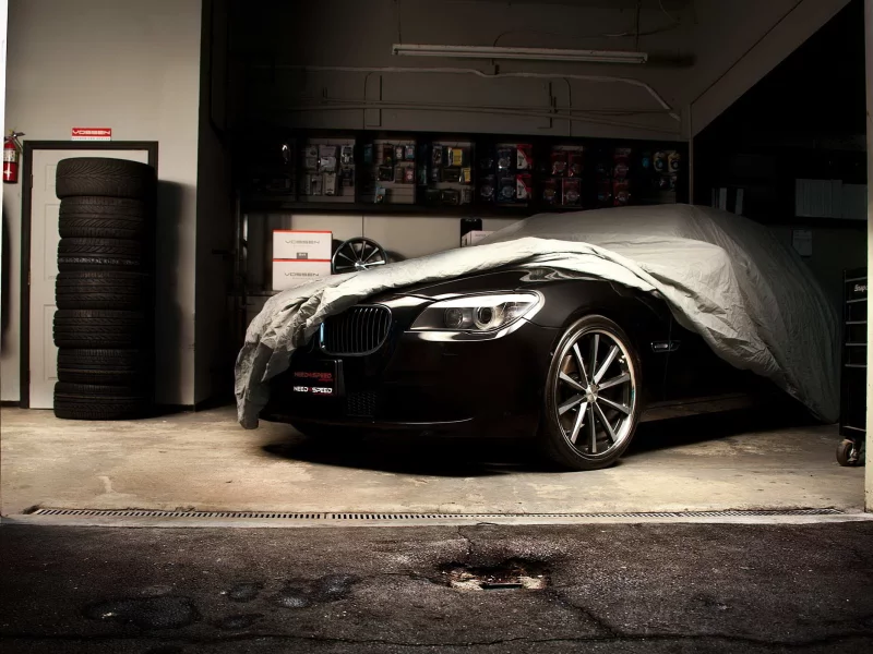 bmw 7_series, vossen wheels, garage, black