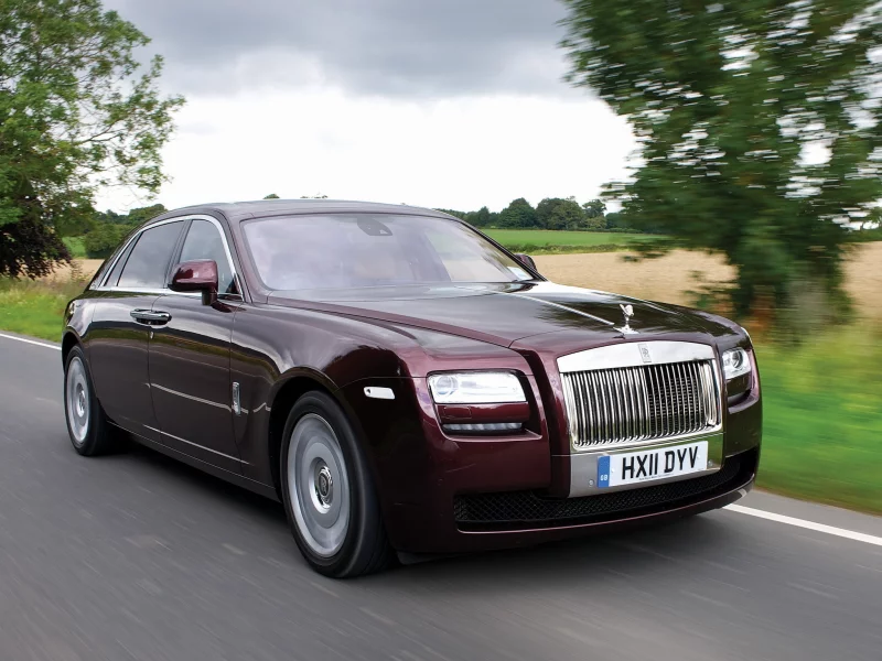 extended, дорога, rolls-royce, деревья, гост, ghost, wheelbase, шикарная машина, роллс-ройс