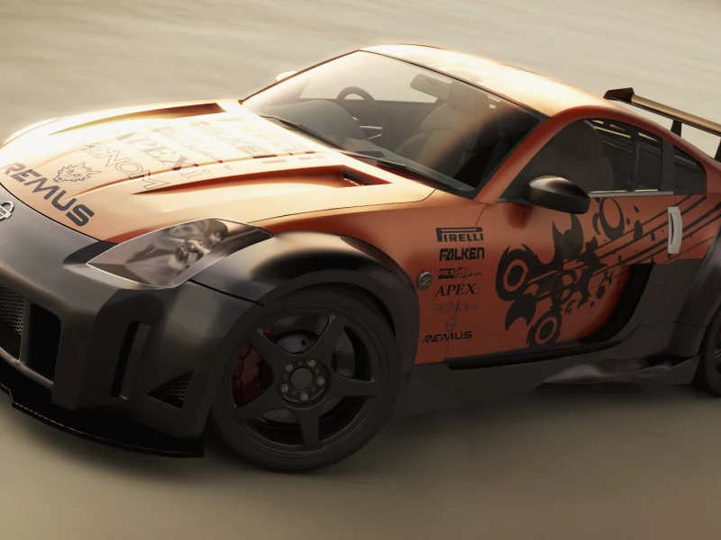 nissan, 350z, tuned