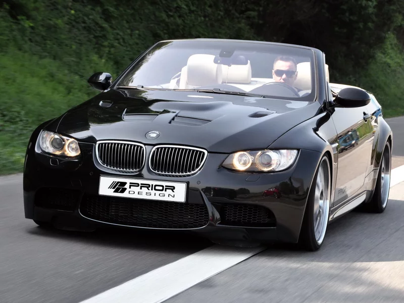 prior-design, бмв, cabrio, e93, bmw, чёрный, кабриолет, black, m3