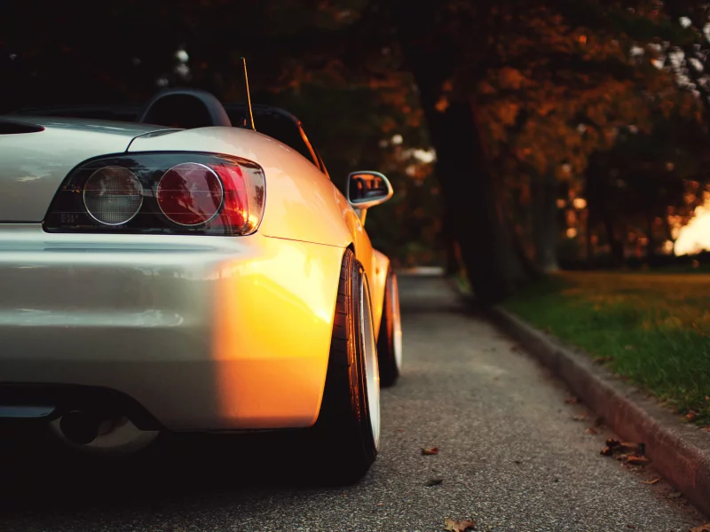 honda, хонда, тень, лучи, s2000, сars, вид с зади, солнце, фары, auto, city, с200