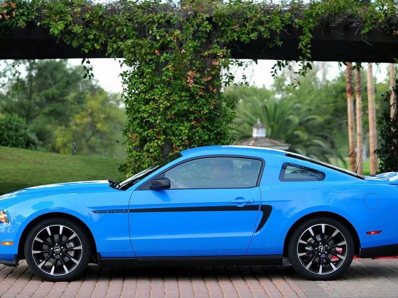 mustang, форд, ford, синий