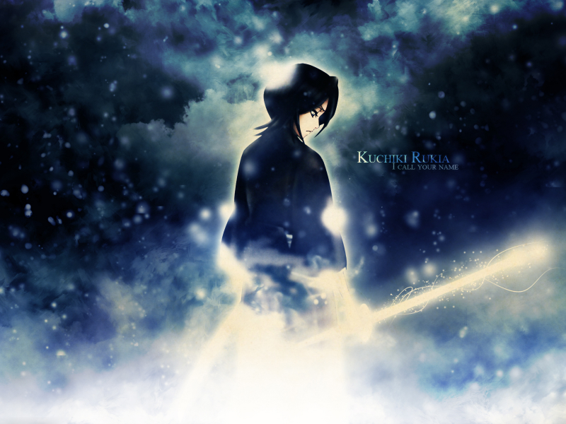 меч, kuchiki rukia, свет, bleach, девушка, anime, кимоно