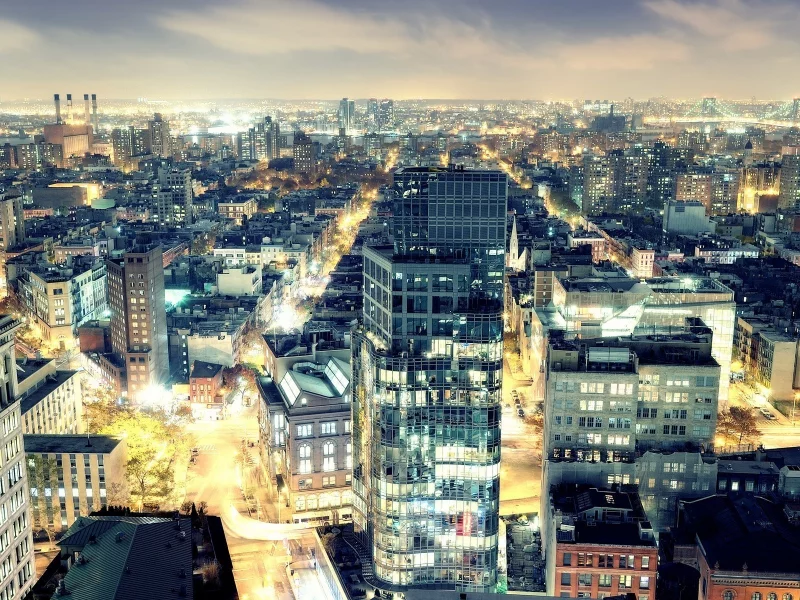 night, east village, new york city, usa, nyc