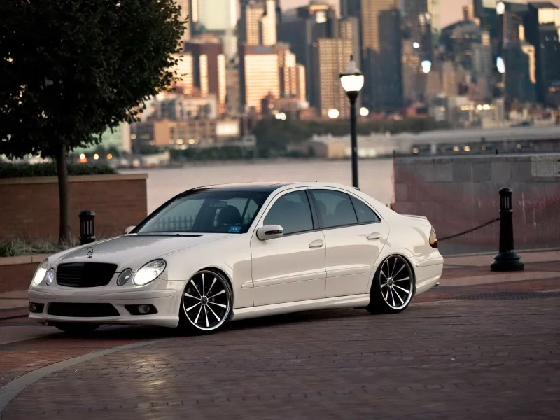 мерседес, e class, mercedes benz, белый, автомобиль, amg, тюнинг