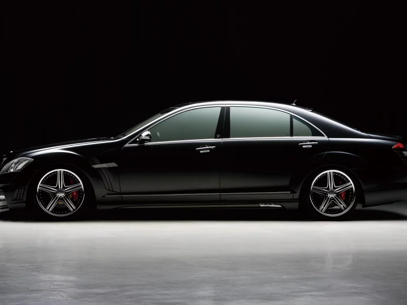 car, mercedes-benz, black, диски, light, fon