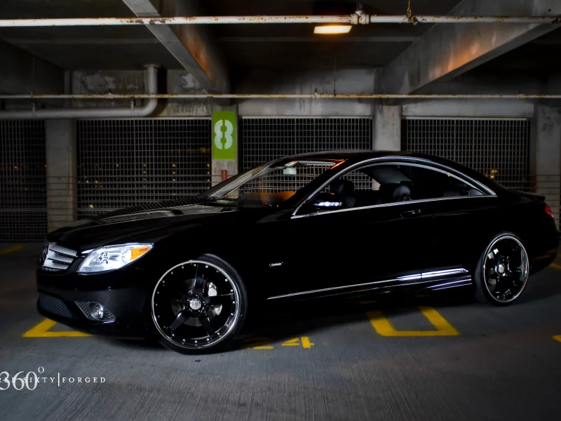 mercedes, черный мерс, carlsson, авто, cl 550, coupe, гараж