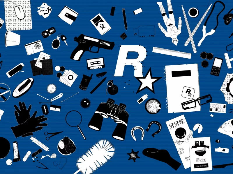 цвет, блеять, rockstar north, синий