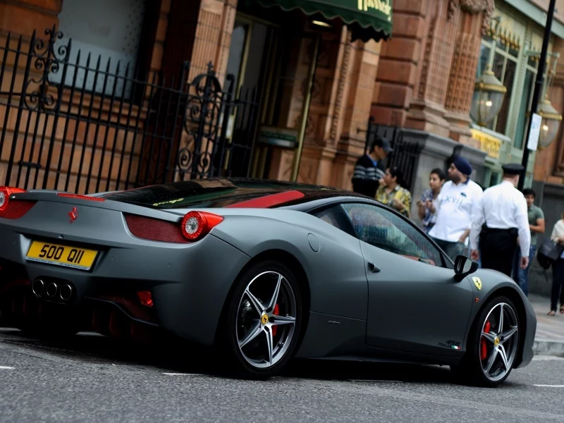 авто, машины, дорога, автомобили, серая, город, ferrari
