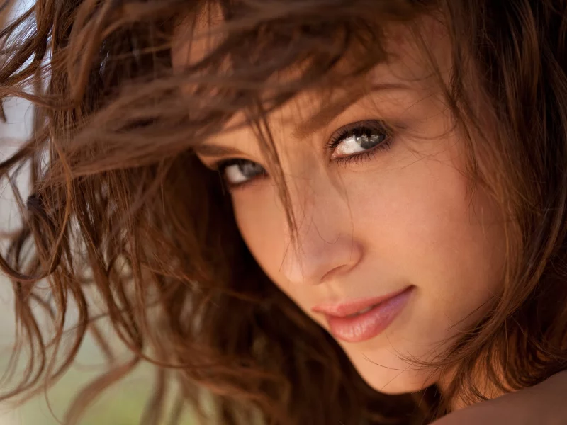 взгляд, malena morgan, волосы, лицо, девушка