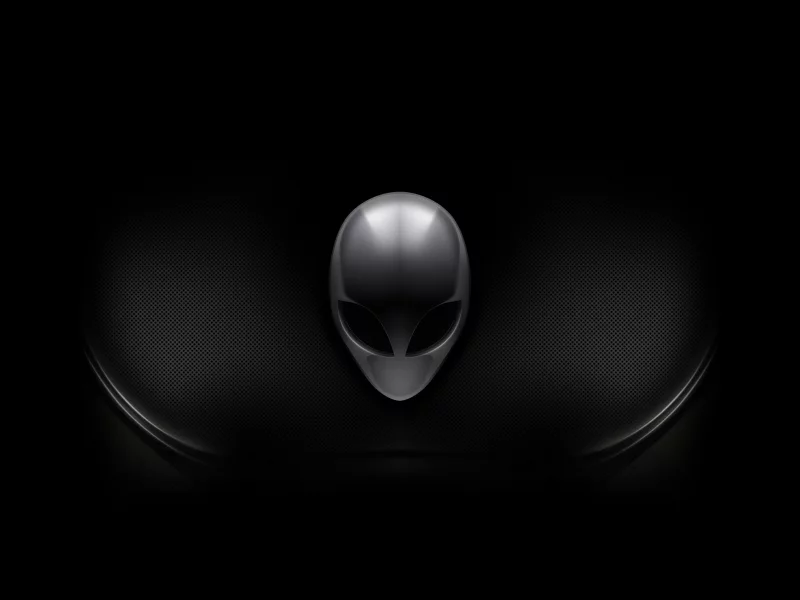 alienware, фон, инопланетянин, темно