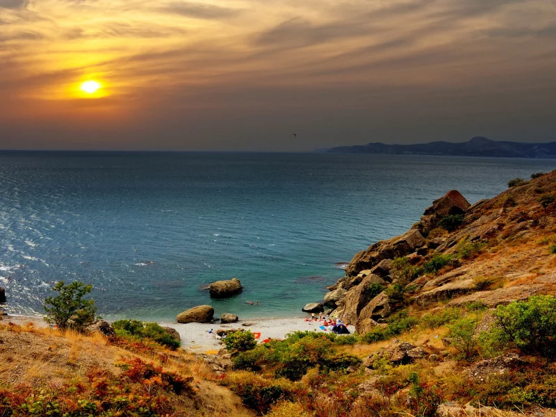 пляж, людишки портящие вид, menschen, небо, море, strand, himmel