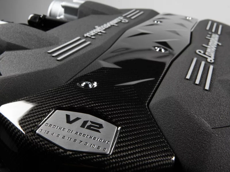 движок, мощь, красота, lamborghini, стиль, v12