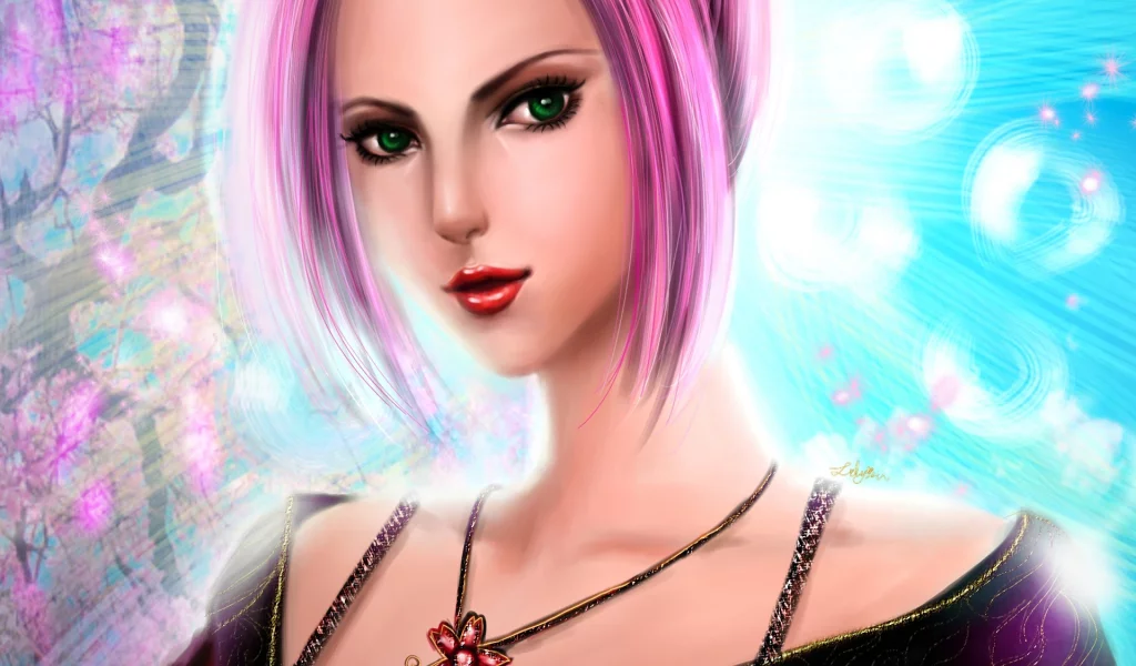 арт, naruto, девушка, розовые волосы, кулон, haruno sakura, lilyzou