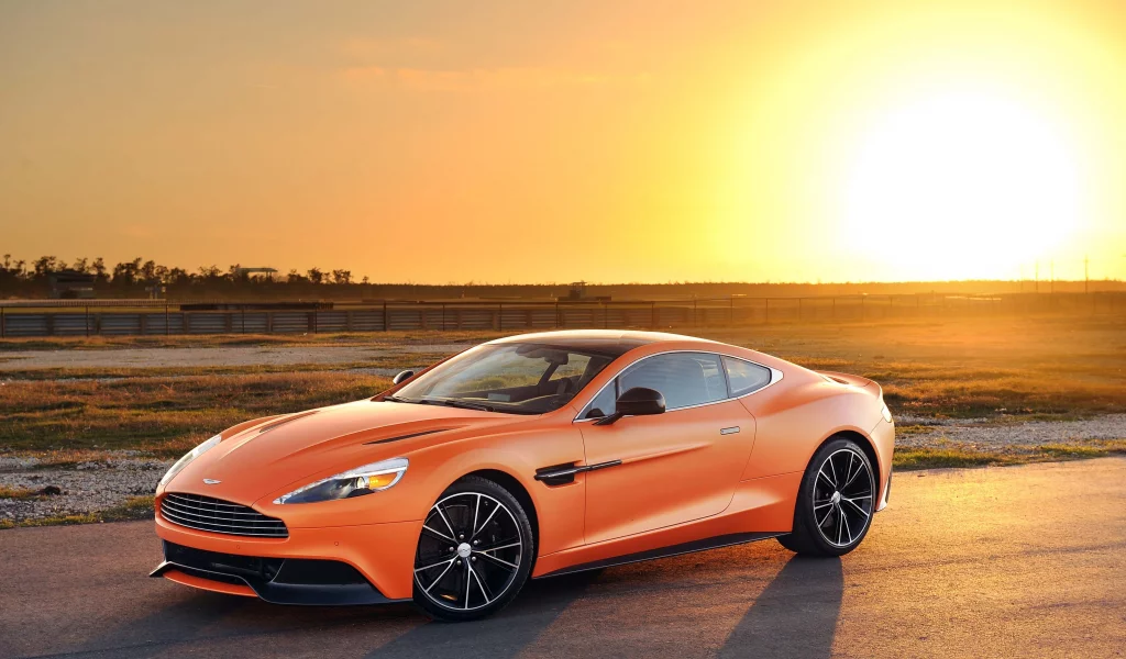 matte, orange, tuning, aston martin, vanquish