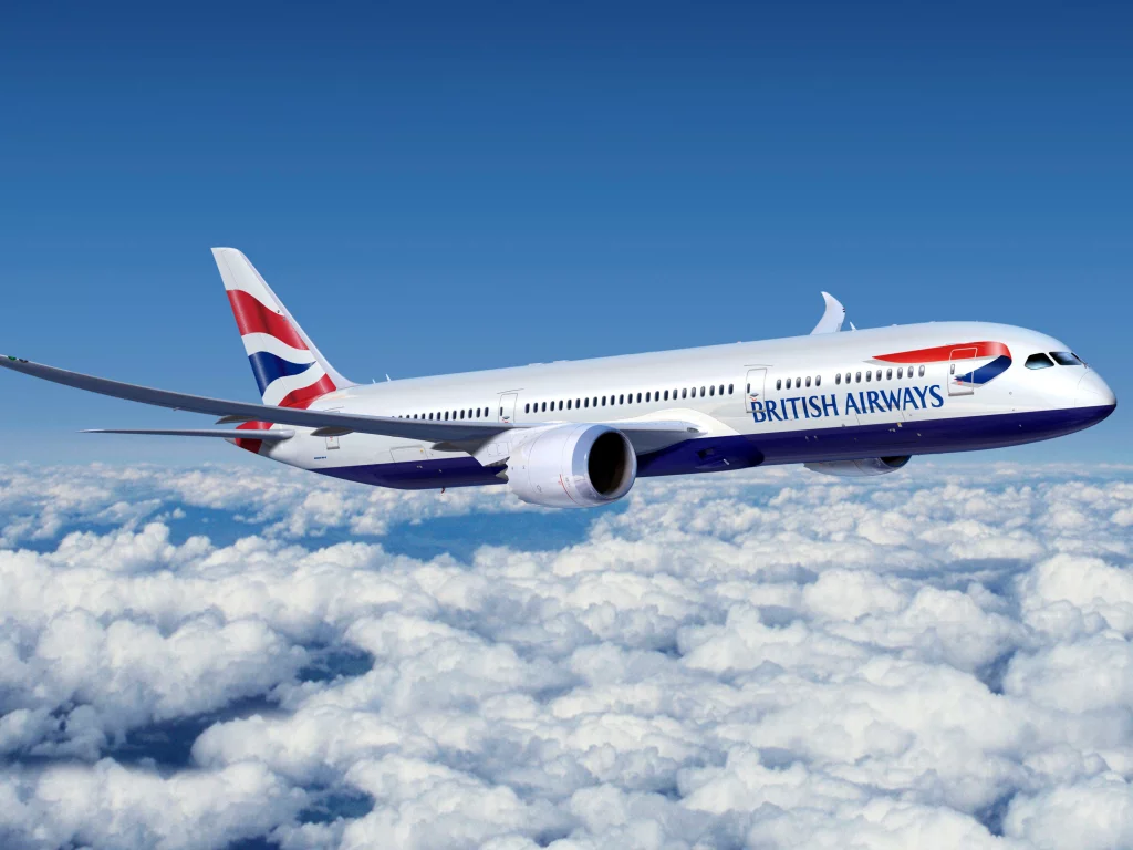 самолет, пассажирский, british airways, авиалайнер, 777, boeing