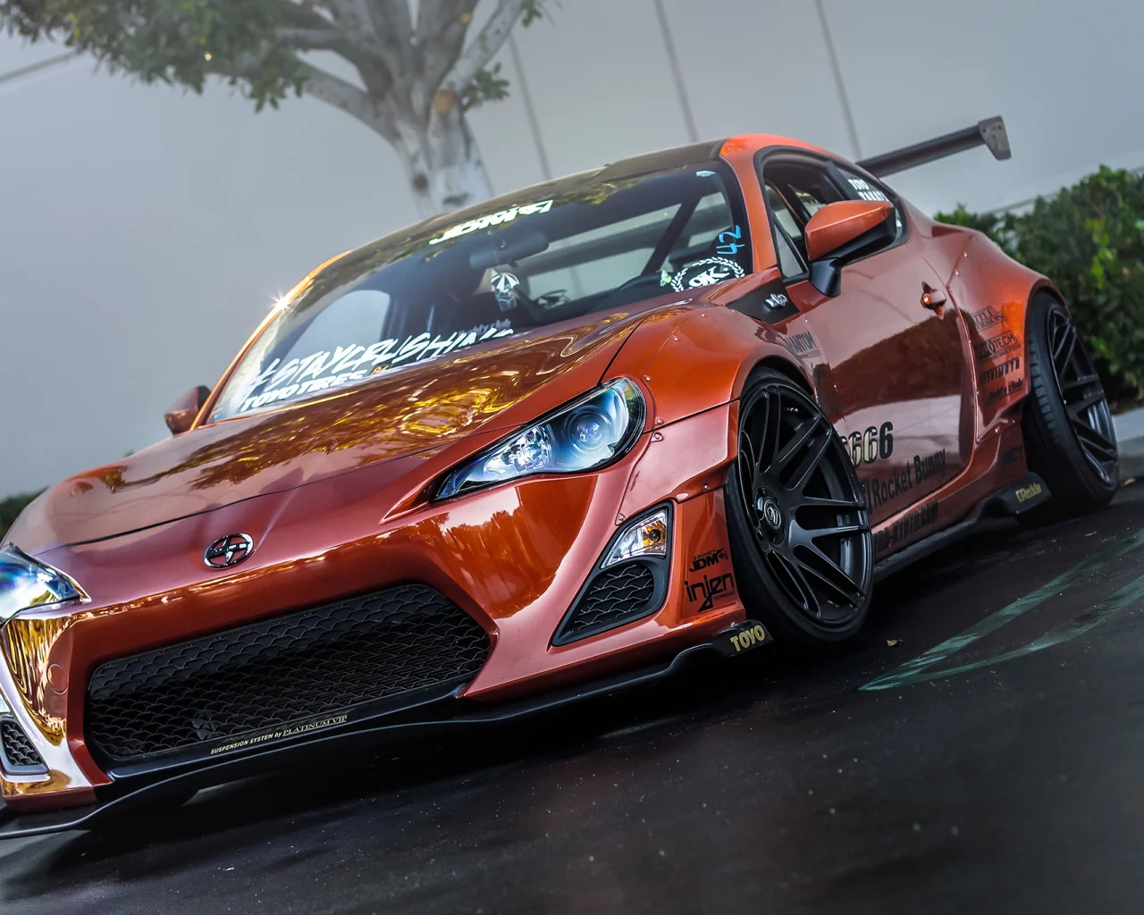 tuning, фр-с, тюнинг, front, fr-s, orange, scion, сцион, оранжевый