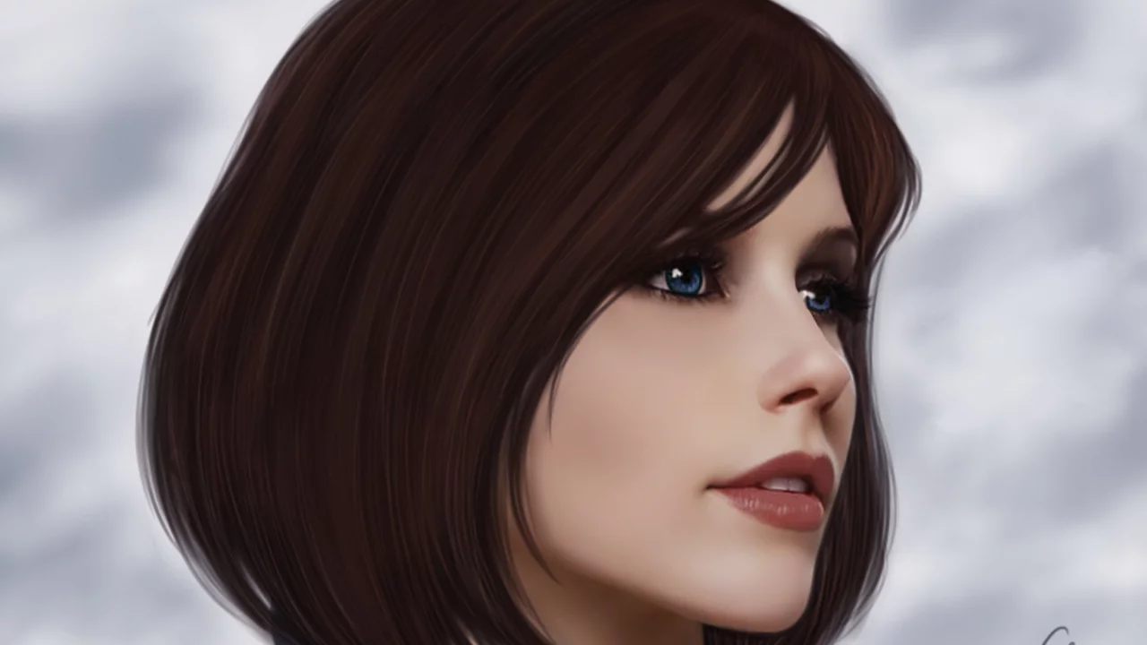 волосы, взгляд, лицо, bioshock infinite, игра, элизабет, девушка