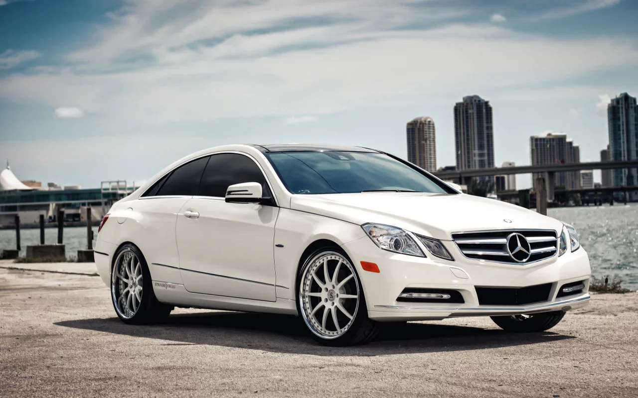 купе, mercedes benz e-class coupe, небоскребы