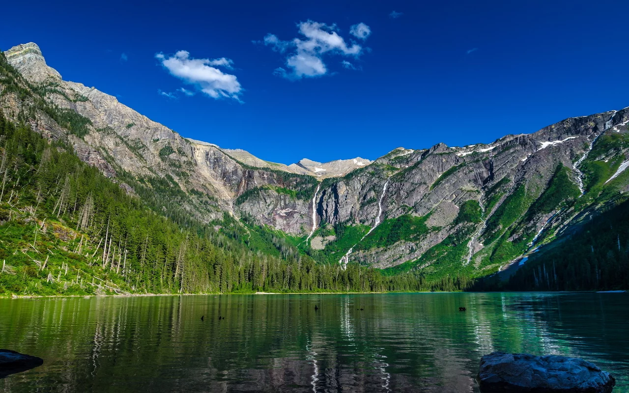 avalanche lake, озеро, природа, горы, nature