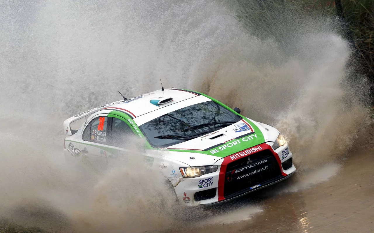 rally, гонка, авто, брызги, argentina, wrc, mitsubishi, lancer, evo x, ралли